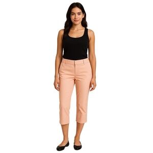 ANN TAYLOR FACTORY Women’s Peach Capri Pants Size 6 Signature‎ Collection